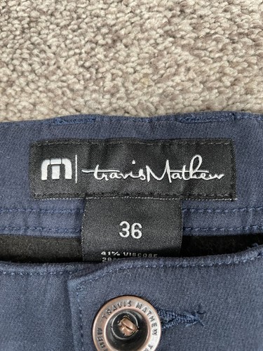 Pantalone Travis Mathew Uomo 36 Blu Navy Collezione Cloud Denim Casual Classico NUOVO - Foto 3 di 10