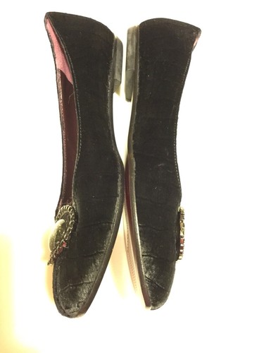 Via Spiga Womens Shoes Sz 7.5 US M Flats black suede New Without Box Was$142.95 - Picture 7 of 9