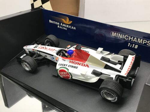 MINICHAMPS 030016 BAR 005 LUCKY STRIKE F1 2003 #16 VILLENEUVE -1:18- FAIR IN BOX - Imagen 6 de 10