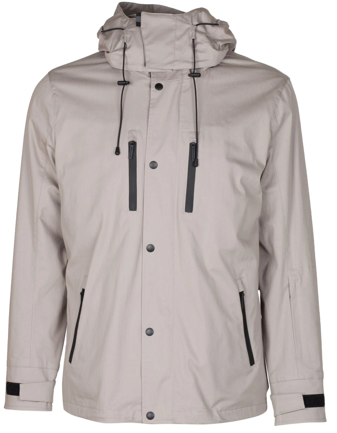 Gucci Viaggio Collection Men's Beige Techno Cotton Twill Hooded Winter Snow J...