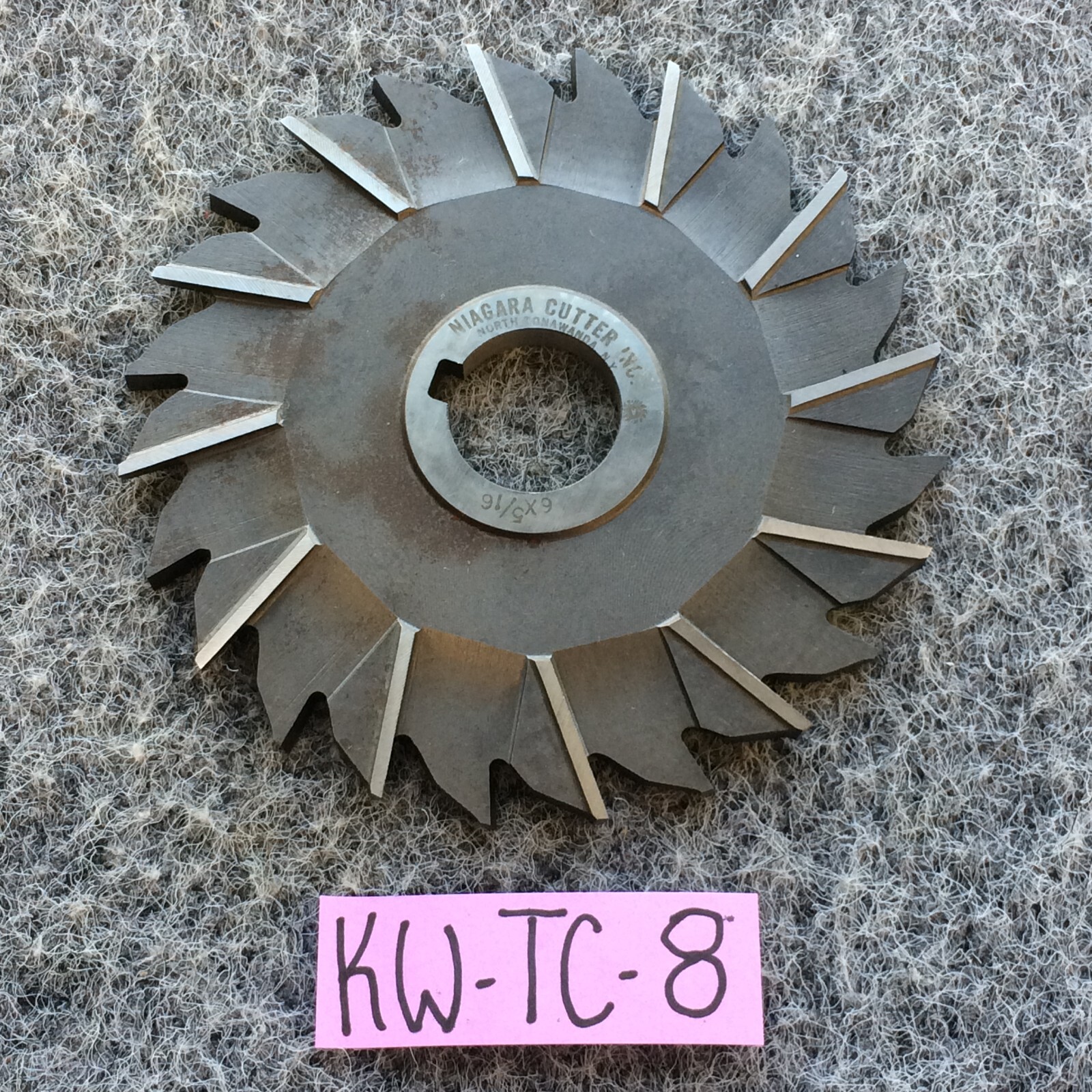 Niagara Cutters HSS Staggered Tooth PILOT Side Mill Cutter 6" x 5/16