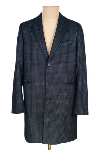 Abrigo Chaqueta Paul Smith Para Hombre Gris Cuadros Mezcla Lana Talla M