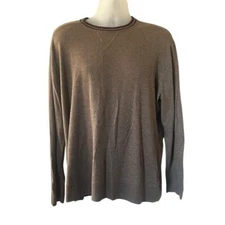 Smartwool Sweater Mens Long Sleeve Wool Brown XLarge Merino Wool