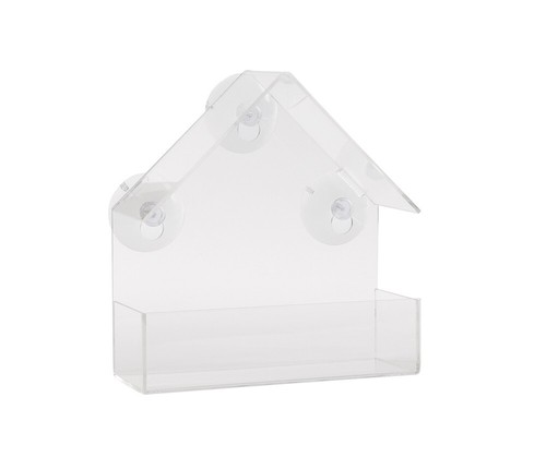 Natures Market Garden Clear Window Bird Feeder Station With Suction Cups 15cm - Picture 2 of 3