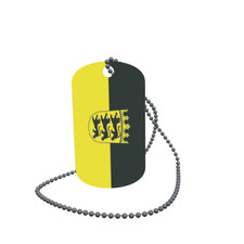 Dog Tag Flag Baden-W rttemberg Dog Tag Aluminium 30 x 50 mm