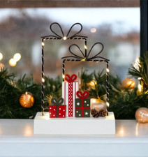 LED Present Festive Display Christmas Decoration Ornament Festive Xmas