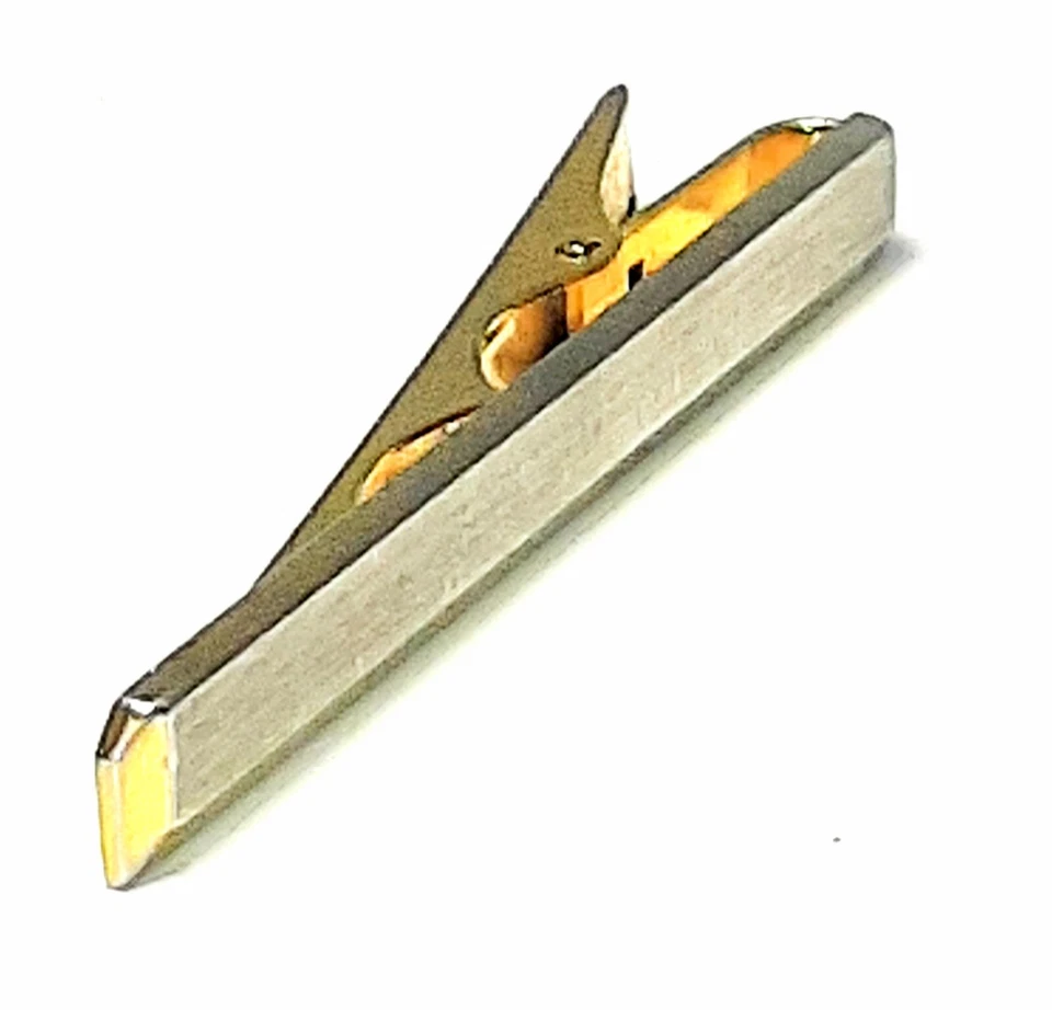 Gold Tie Clip Business Men Accessories Vintage - Image 3 of 4