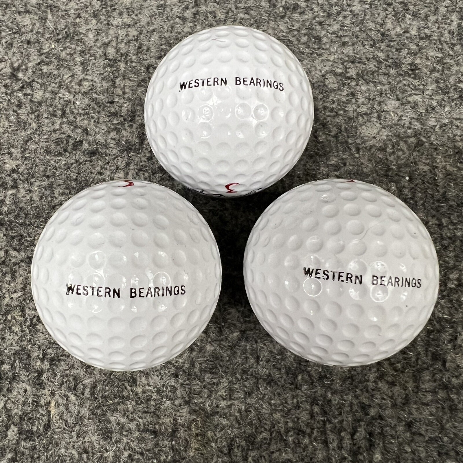 Full Sleeve Of 3 Vintage Dunlop Gold Cup Golf Balls W/Surlyn Covers 3