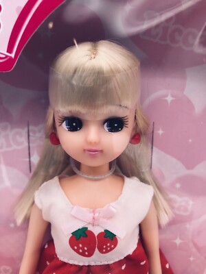 Takara Tomy Japan Licca Chan 9in Doll LD-02 Strawberry Dress