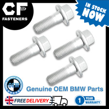 4pc - BMW GENUINE NEW Front Brake Caliper Carrier bolts -Fits E36 E46