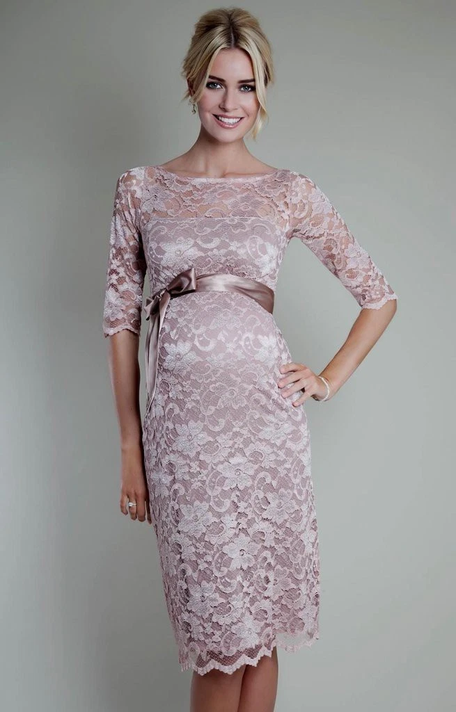Short pink 2025 maternity dress