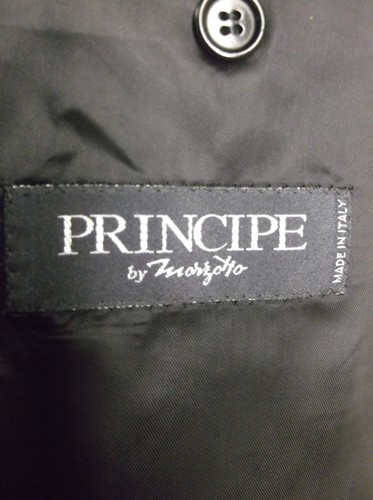 Principe by Marzotto Black Double Breasted Dinner Jacket,Coat 42L Made in Italy - Picture 7 of 9