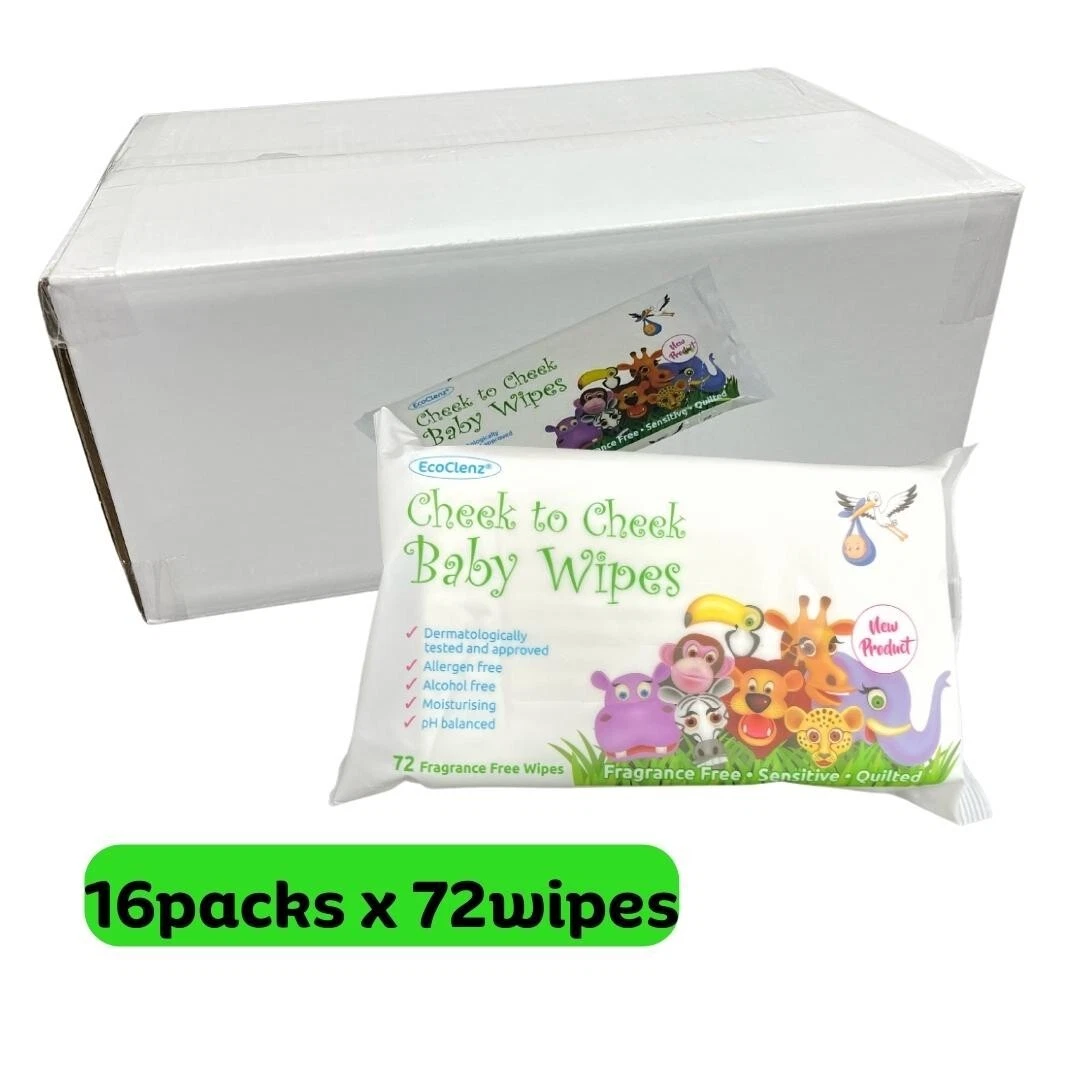 Ecoclenz Baby Wipes Fragrance Free For Sensitive Skin FULL CASE of 16 x 72Wipes
Opens in a new windo
