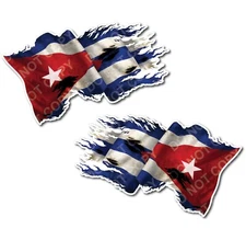 Cuba Cuban Pride Country Flag 3M Decal Sticker Vehicle Truck Car Window Bumper