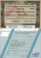 2x Sadzenie Afryki Zachodniej-Ges. – 2 akcje – 1926 + 1996, Berlin i Butzbach