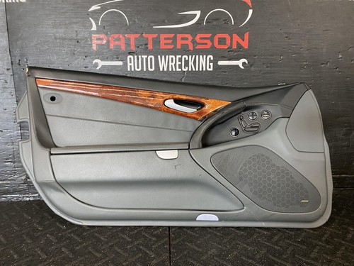 03-06 SL500 FRONT DRIVER LEFT LH INSIDE INTERIOR DOOR TRIM PANEL BLACK 201A