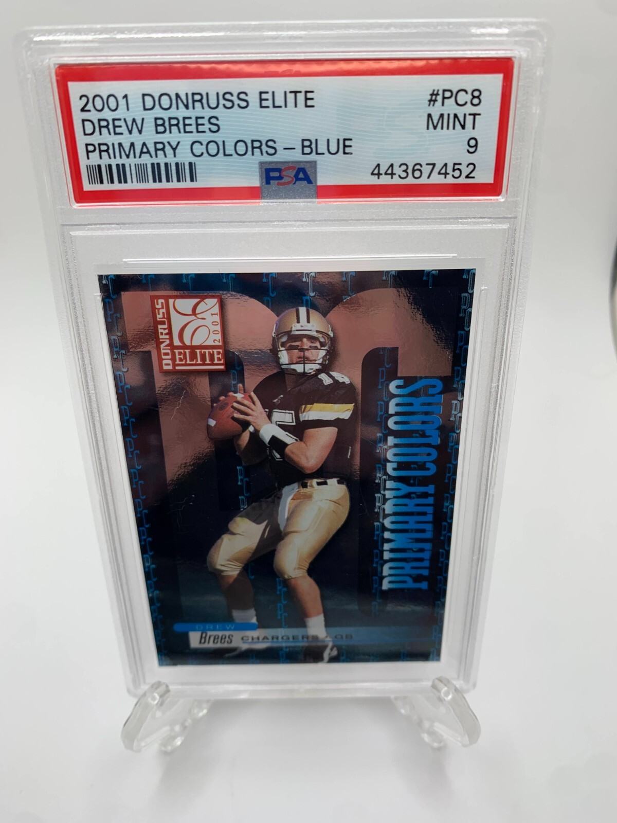 Drew Brees Donruss Elite Primary Colors #PC8 Blue