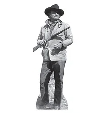 JOHN WAYNE The Duke 1969 TRUE GRIT Lifesize CARDBOARD CUTOUT Standup Standee F/S