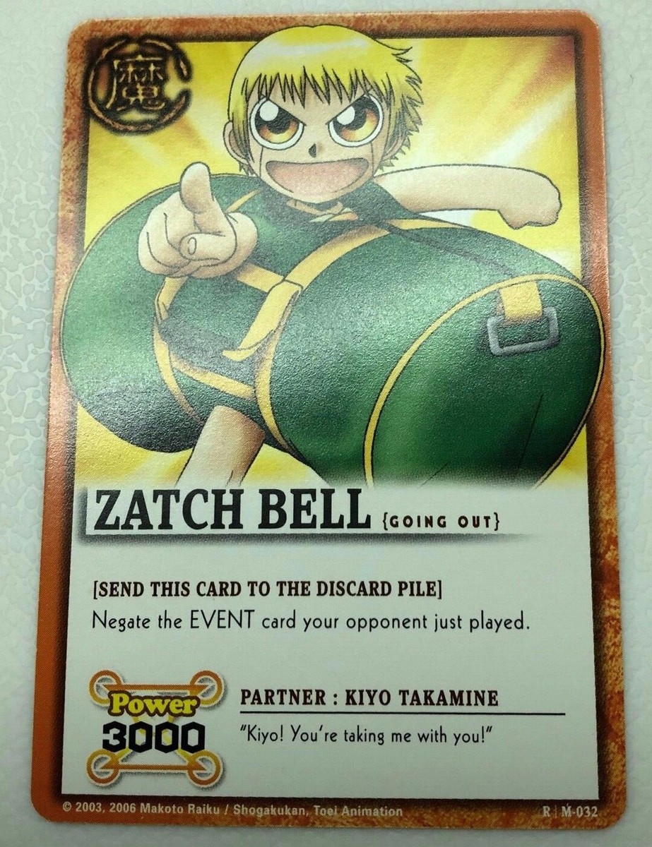 Zatch Bell Going Out M-032 Spell Book Promo Card NM | Zatch Bell