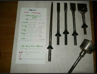 Meißel von Hilti (selbstschärfend) inkl. Hammerbohrkrone