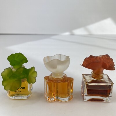 Lot Of Three Mini Perfume Cabontine De Gres Oscar De La Renta, Marcella Burni