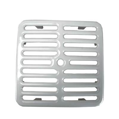 GSW Floor Sink Top Grate Full Size w/ Ceramic Surface 9-3/8''W x 9-3/8''L FS-TF