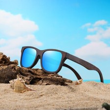 Natural Bamboo Wooden Sunglasses Handmade Polarized Glasses Mirror Coating Box