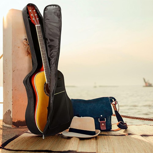 Gitarrentasche Konzertgitarre Gig Bag Rucksackgurte Trage Tasche schwarz 41" DHL - Bild 19 von 24
