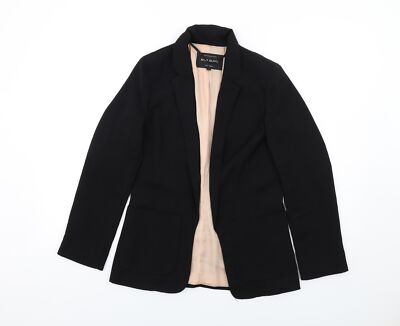 River Island Womens Black Polyester Blend Blazer Size UK