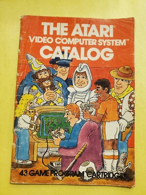 The Atari Video Computer System Catalog 43 Game Program Cartridges Brochure 