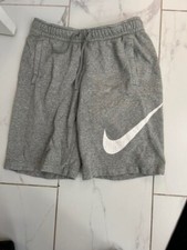 Nike Club Fleece Sweat Shorts Men Gray Size Small