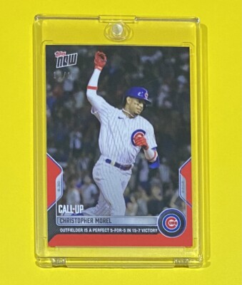 2022 MLB Topps Now Christopher Morel Call-Up RED PARALLEL /10 SSP Cubs #443  