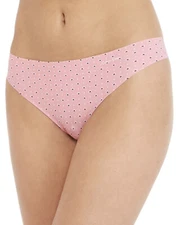 Calvin Klein Womens Printed Invisibles Thong D3507 Shadow Diamond Medium NWT