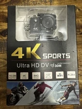 1080P 4K Ultra HD Sport Action WiFi Camera DVR DV EIS Waterproof 30MP Camcorder