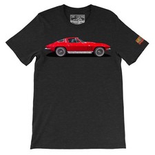 1965 vette C2 The Legend Classic Muscle Car Men's T-shirts Made in USA