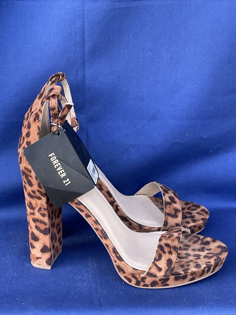 Open toe cheetah clearance heels