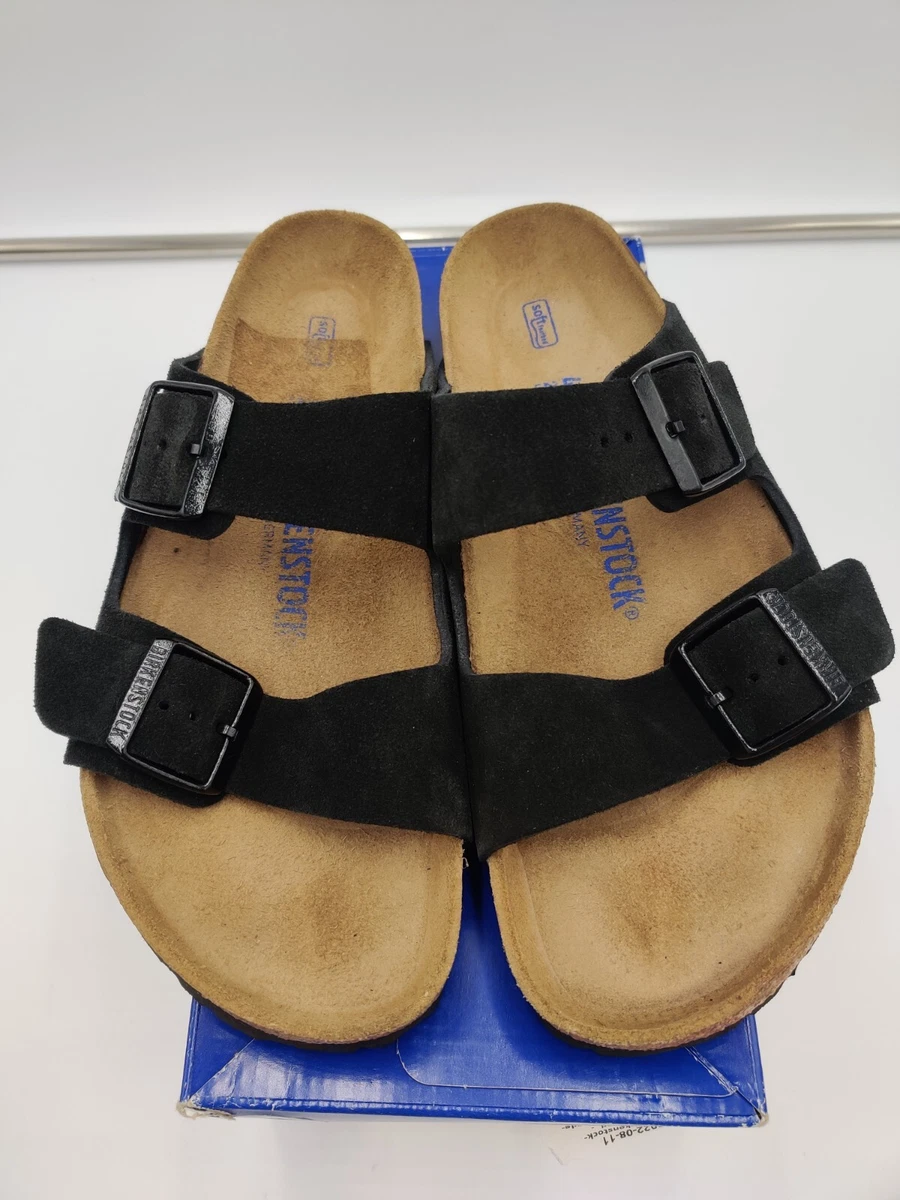 Blossom Forskelle lindring Birkenstock Arizona Soft Footbed Black Suede Size 40 (US Women&#039;s  9-9.5)(US Men&#039;s | eBay