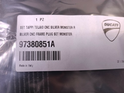 Kit Tappi Telaio Ducati Performance per Ducati Monster R 97380851A - Picture 4 of 4