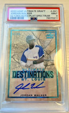 2020 Leaf Ultimate Draft Destinations Platinum Spectrum /50 Jordan Walker PSA 9!