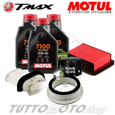 MOTUL - HIFLO Tagliando YAMAHA T-MAX 500 2008 2009 2010 2011 2012/ Olio MOTUL 7100 Filtri TMAX