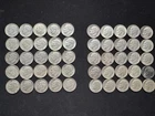 (50) 1964 ROOSEVELT DIME 90% SILVER 10 CENT LOT ROLL $5 FACE