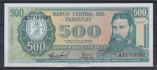 Paraguay 500 Guaranies 1982 P-206 UNC &458