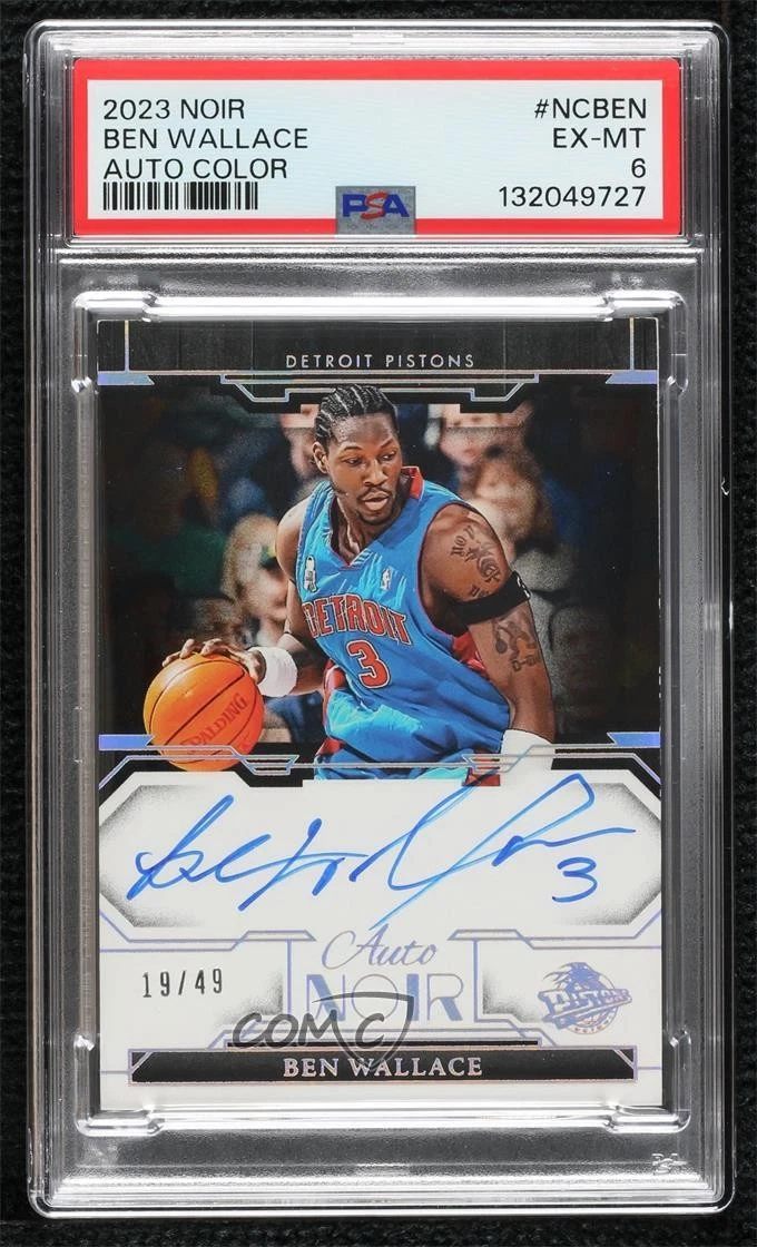 Ben Wallace Basketball Autographed Sports Trading Cards