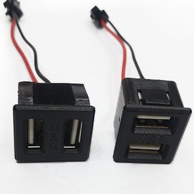 Stylish Black Double Layer Type C Charging Socket with Reliable Power Supply