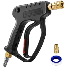 MEKOH Short Pressure Washer Gun, 5000PSI Stubby Pressure Washer Spray Gun for...