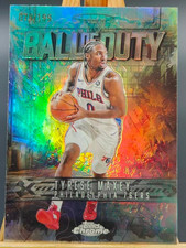 Tyrese Maxey 2025-26 Topps Chrome Basketball 079/199 Green Ball Of Duty #BD-10