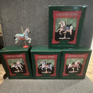Hallmark Christmas Carousel Horse Ornaments