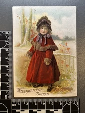 Antique Victorian Trade Card Advertising - Willimantic Spool Cotton 