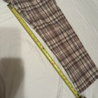 Ann Taylor Petite Women's Size 0P Pants Ankle Straight neutral brown Plaid  — photo 2
