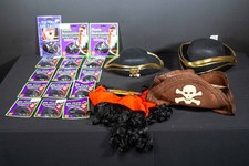 Zestaw akcesoriów do kostiumów piratów: Okulary, czapki z trójrożcem, broda. Halloween 29szt
